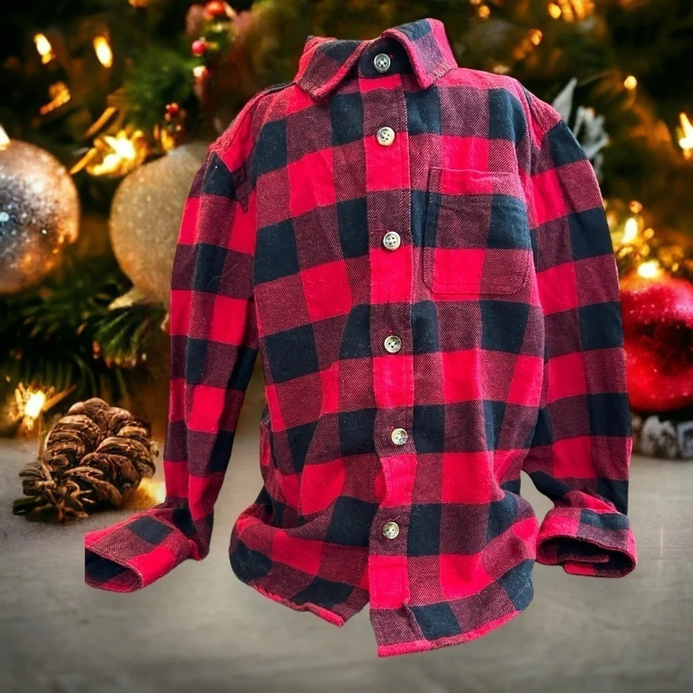 Jumping bean Buffalo plaid boys size 5